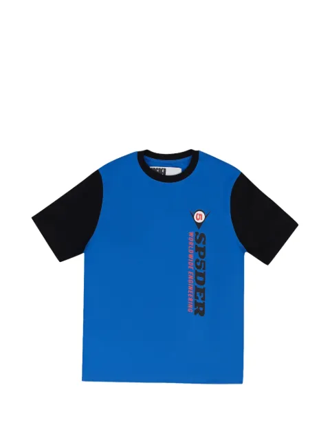 SP5DER logo-print T-shirt Blue SP5DER519