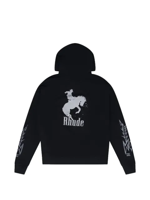 RHUDE graphic-print hoodie Black RHDMHDS1976BLK