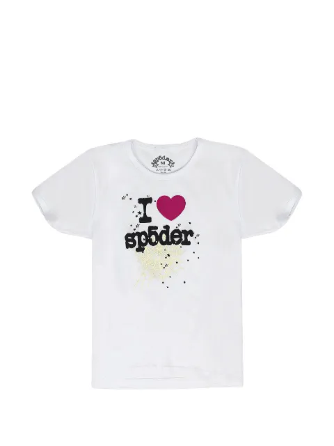 SP5DER graphic-print T-shirt White SP5DER521