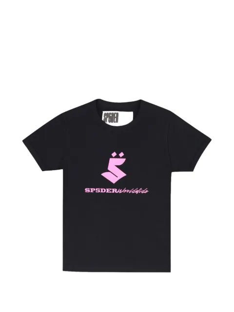 SP5DER graphic-print T-shirt Black SP5DER532