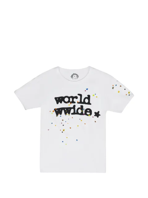 SP5DER star-print logo-print T-shirt White SP5DER511