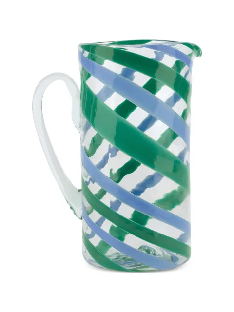 Lisa Corti spiral-pattern pitcher Green 26SPITCHERGL
