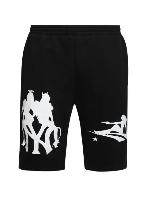 LA MASKARADE Yankees graphic-print shorts Black YANKEESSHORTS