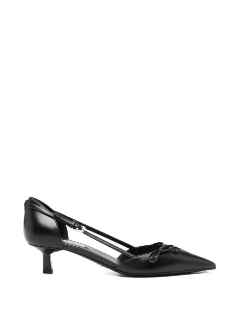 Prada open-side leather pumps Black 1I442OFB045011