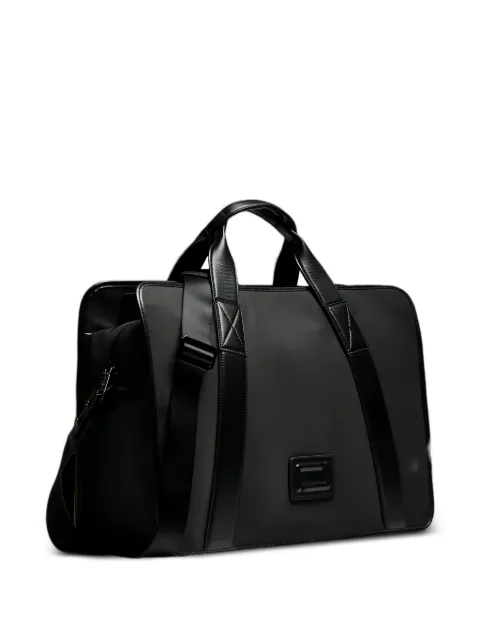 Lancel 45 Mistral leather-trim holdall bag Black A1406710TU