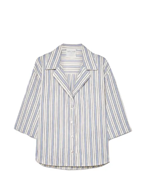 Forte Forte striped short-sleeve shirt White 14821
