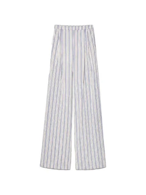 Forte Forte striped pleated trousers White 14822