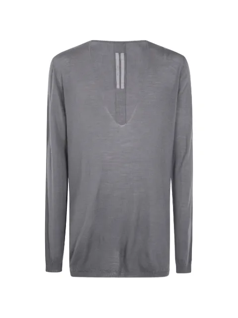 Rick Owens V-neck T-shirt Grey RU02F4611M