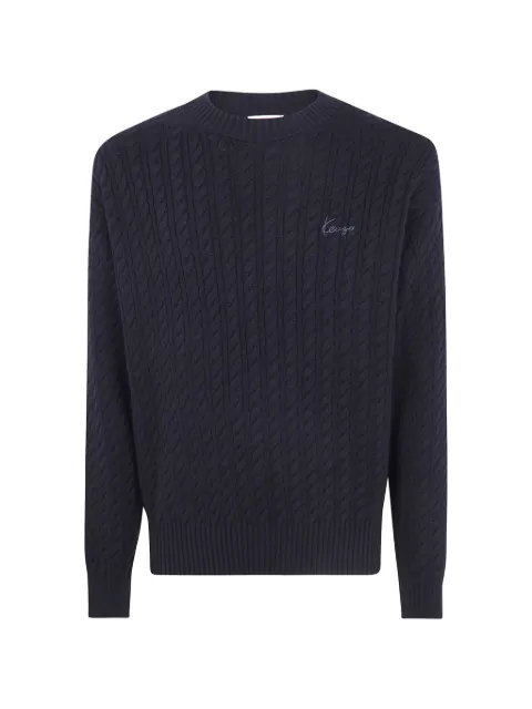 Kenzo Kenzo Archive signature cable-knit sweater Black FG65PU8123LK