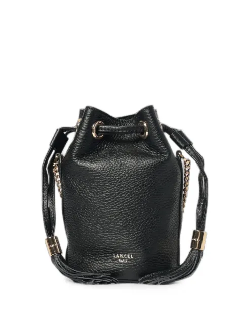 Lancel tassel-detail chain-link bucket bag Black A1403610TU