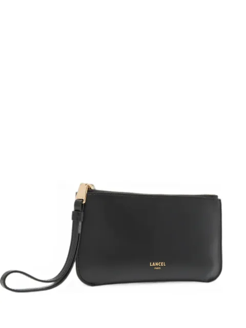 Lancel M Origami logo-print clutch bag Black A14031JZTU
