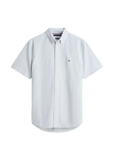 Tommy Hilfiger Heritage Oxford striped-pattern short-sleeved shirt White MW0MW41664