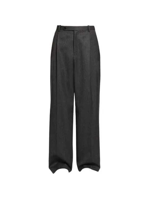 Jil Sander pinstripe pleated trousers Grey J22KA0372J40334021
