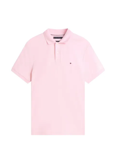 Tommy Hilfiger logo-embroidered cotton polo shirt Pink FMW0MW39994