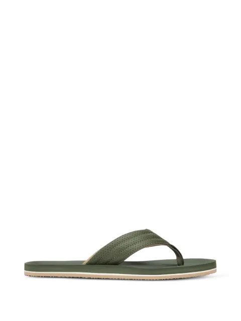 Tommy Hilfiger logo-patch flip flops Green FFM0FM05712