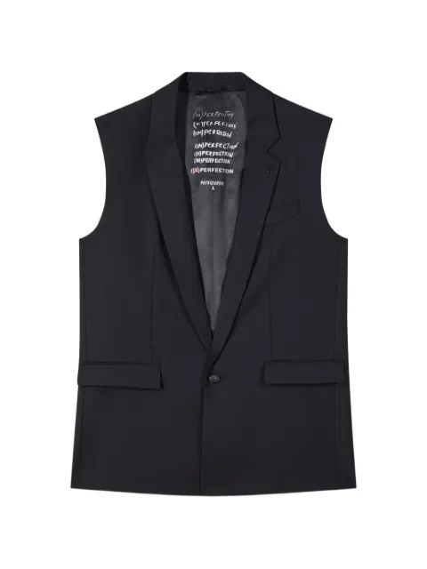 Patrizia Pepe tailored single-breasted gilet Black 5S755RA1WKK102