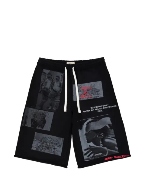 BLDG4 Palace graphic-print shorts Black C613100