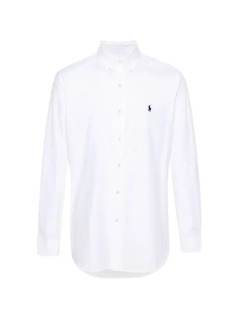 Polo Ralph Lauren embroidered-logo button-down shirt White 710928E11
