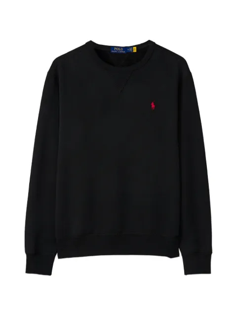 Polo Ralph Lauren logo-embroidered crew-neck sweashirt Black 710767E11