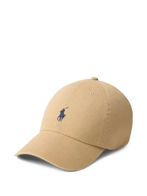 Polo Ralph Lauren embroidered-logo baseball cap Neutrals 710668E11