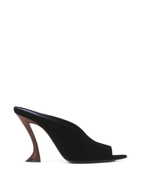 Lanvin Midnight Step mules in suede Black FWPUGA0DSUEDA26