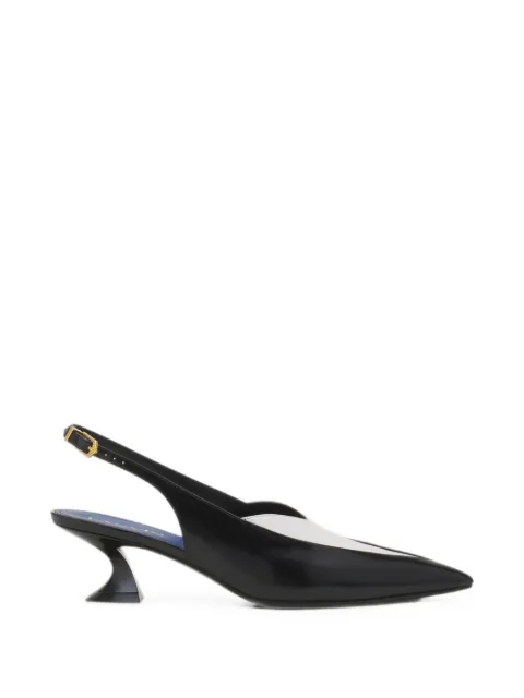 Lanvin two-tone pointed-toe pumps Black FWPUMP18SZNAA26