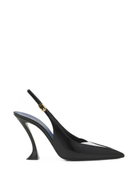 Lanvin Serenade slingback in leather pumps Black FWPUMP17SZNAA26