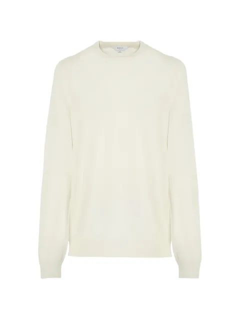 Malo Sandro crew-neck long-sleeve sweatshirt Neutrals UXA384F1K02