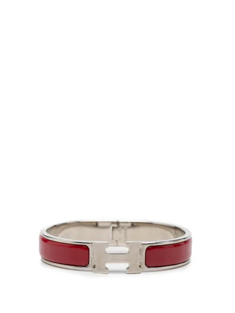 Hermès Pre-Owned 1990-2010 Narrow Enamel Clic H Bracelet PM costume bracelet Red GPR6I87SLNPOF0PQ