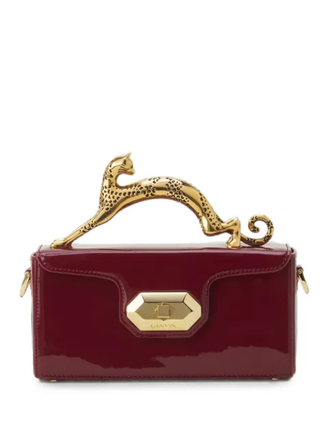 Lanvin Pencil Cat nano bag in patent leather Red LWBGBR04GLCAA26