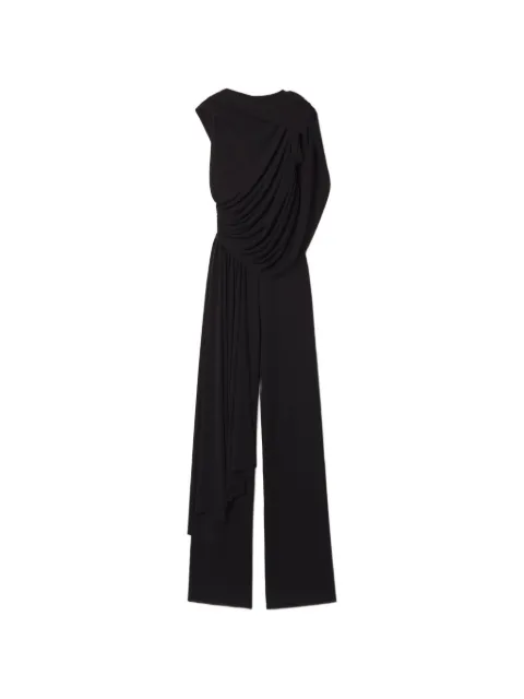 Lanvin draped asymmetric jumpsuit Black RWJS00016392A26