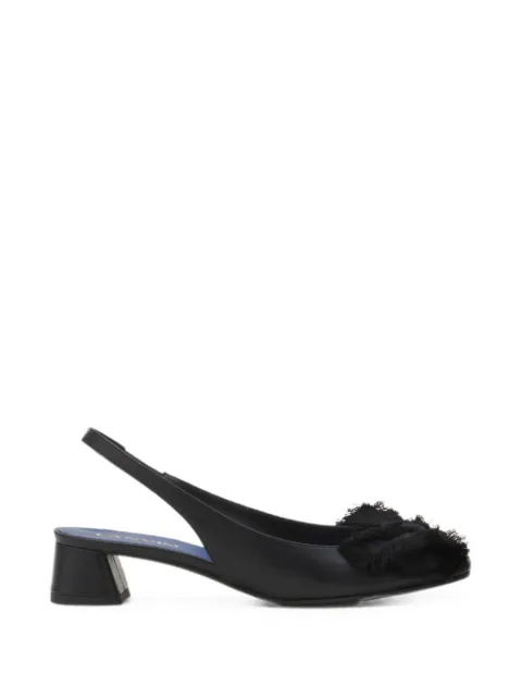 Lanvin bow-detail slingback pumps Black FWPUMP1DNAPAA26