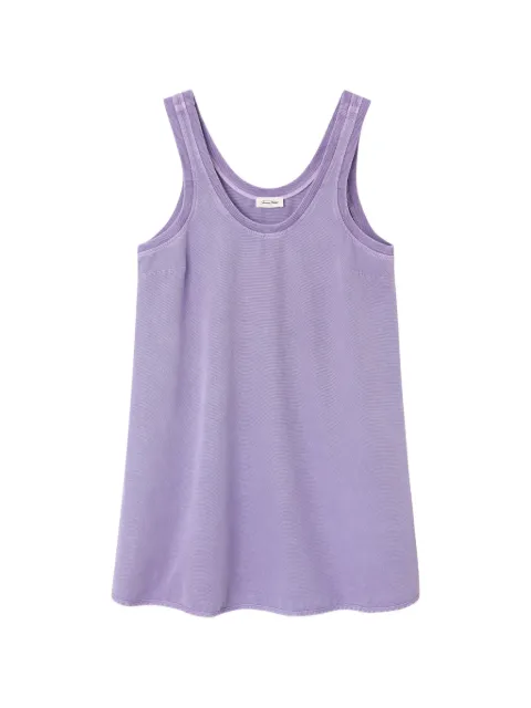 American Vintage Lycaz U-neck mini dress Purple LYC14A