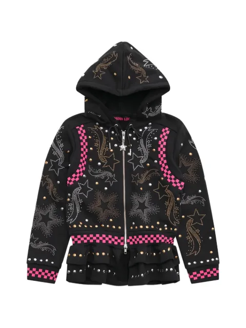 Chopova Lowena Janine stud-embellished hoodie Black 5289SS26BLACKMULTI
