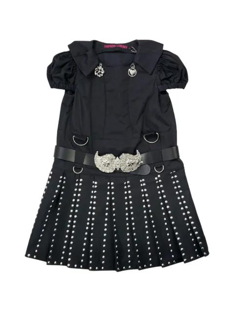 Chopova Lowena Falcon Kilt mini dress Black 1365SS26BLACK