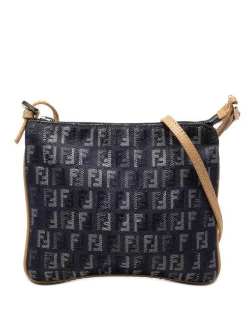 Fendi Pre-Owned 2000-2010 Zucchino Denim crossbody bag Blue YVH8YFSRUGCS6M9H