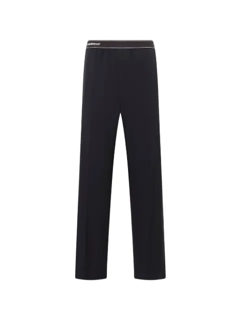 Casablanca logo-waistband tailored trousers Black MPF26TR48301