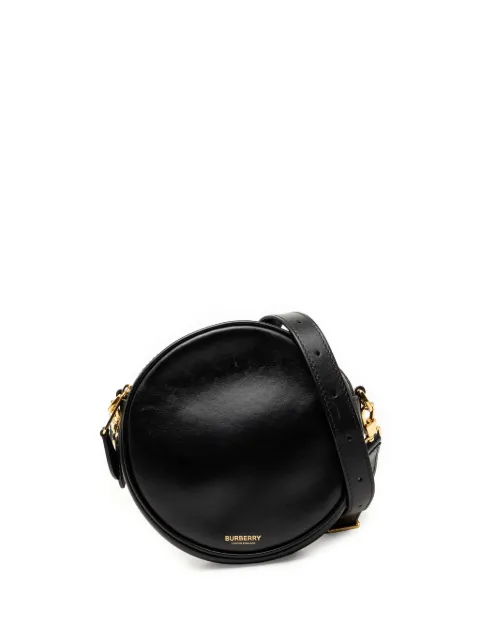 Burberry Pre-Owned 2018-2023 Calfskin Louise Round crossbody bag Black PWU5YG3K9JMDGT4F