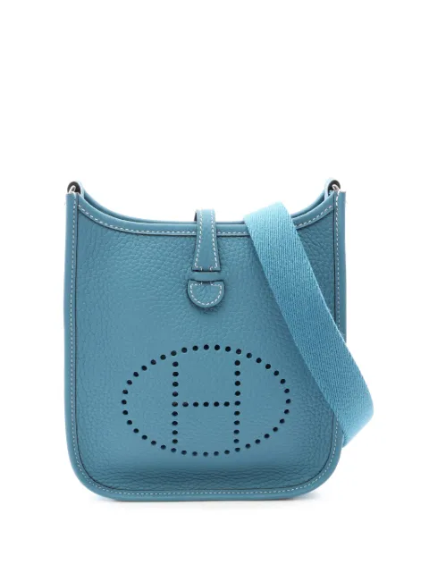 Hermès Pre-Owned 1945-1970 Clemence Evelyne TPM shoulder bag Blue HKCU1XSACM30VHUW