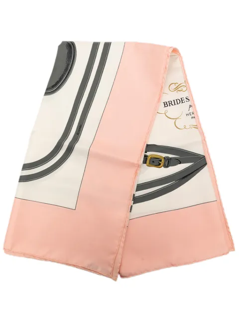 Hermès Pre-Owned 1957-1970 Brides de Gala Silk Scarf 90 scarves Pink IBUYWV4PPA0V2VRO