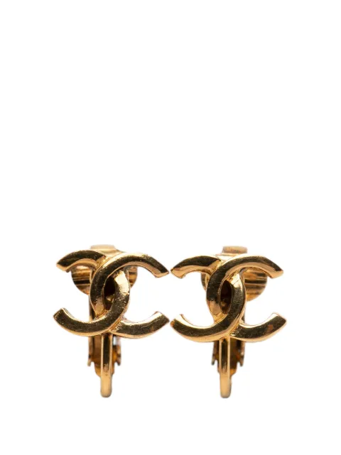 CHANEL Pre-Owned 1950-1970 CC Gold Plated Clip On Earrings costume earrings Gold 2G4CQ0BHC65RQPUV