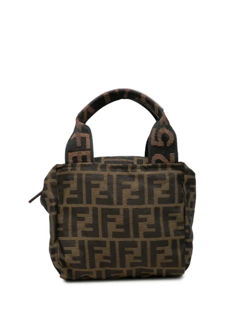 Fendi Pre-Owned 2000-2010 Mini Zucca Canvas handbag Brown UHK6NAUAIQAX2VHR