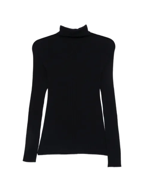 Fabiana Filippi ribbed-knit roll-neck sweater Blue MAD216F021D230