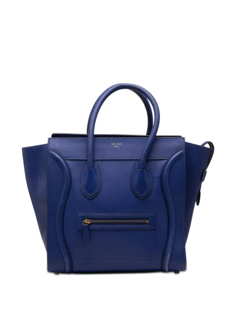 Celine Pre-Owned 2014 Mini Calfskin Luggage tote bag Blue FF9WAGWIDMJU67IO