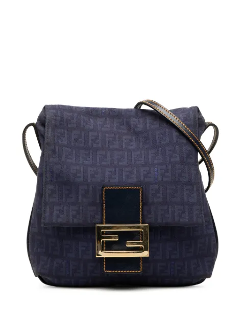 Fendi Pre-Owned 2000-2010 Zucchino Canvas crossbody bag Blue F7VYZP5RBLSEAZM3