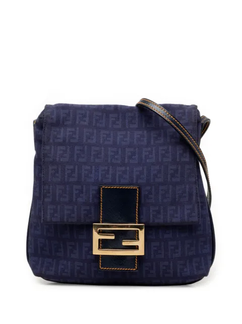 Fendi Pre-Owned 2000-2010 Zucchino Canvas crossbody bag Blue EDNW4OVYSNE0UNK8