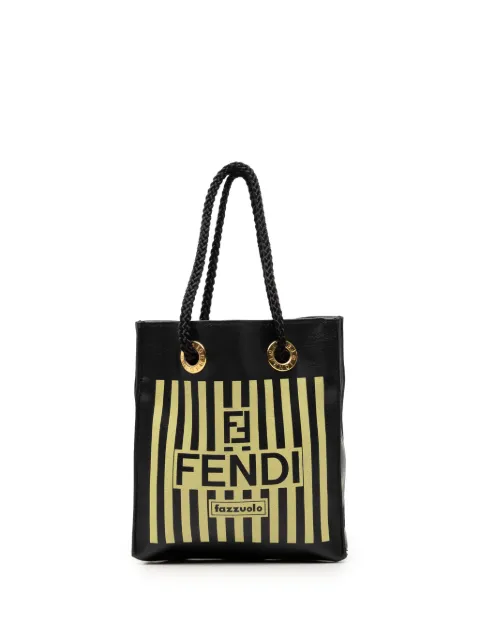 Fendi Pre-Owned 2000-2026 Mini Leather Fazzuolo handbag Black COLBXWFIQJCM2EEK
