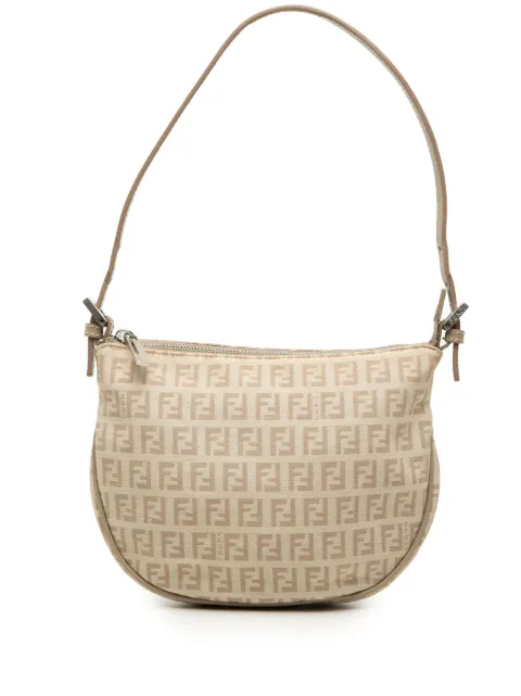 Fendi Pre-Owned 2000-2010 Zucchino Canvas Hobo shoulder bag Neutrals 1EV1MUK1EXIHDID0