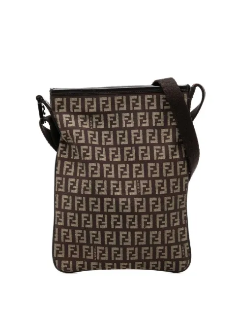 Fendi Pre-Owned 2000-2010 Zucchino Canvas crossbody bag Brown 2QY8MNBPFAKP2KMT