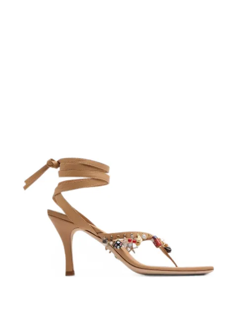 Christopher Esber Memento charm-embellished sandals Brown 26029882